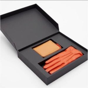 M. Zara Set gloves and wallet genuine leather
